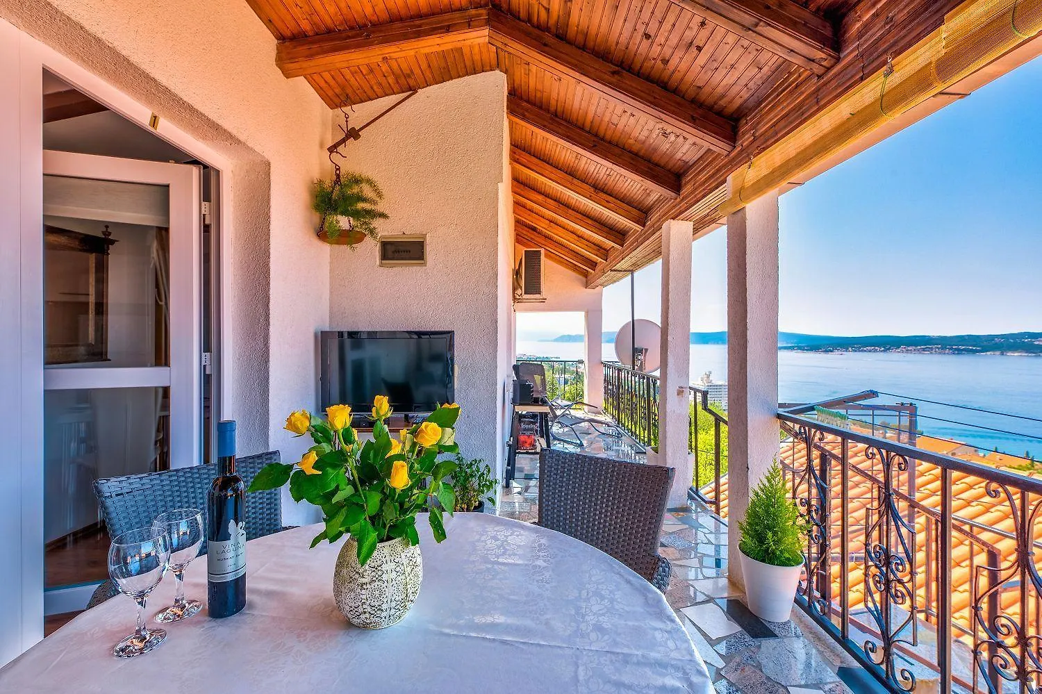 Beeindruckendes Apartment Nur 500 Meter Zum Strand Mit Meerblick, Flat-Screen Tv Auf Dem Balkon, Bbq Dramalj